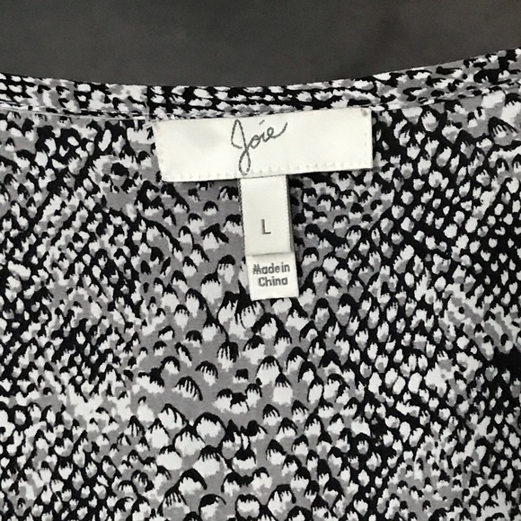 Joie Snakeskin Printed Silk Top Python Blouse - Picture 2 of 8